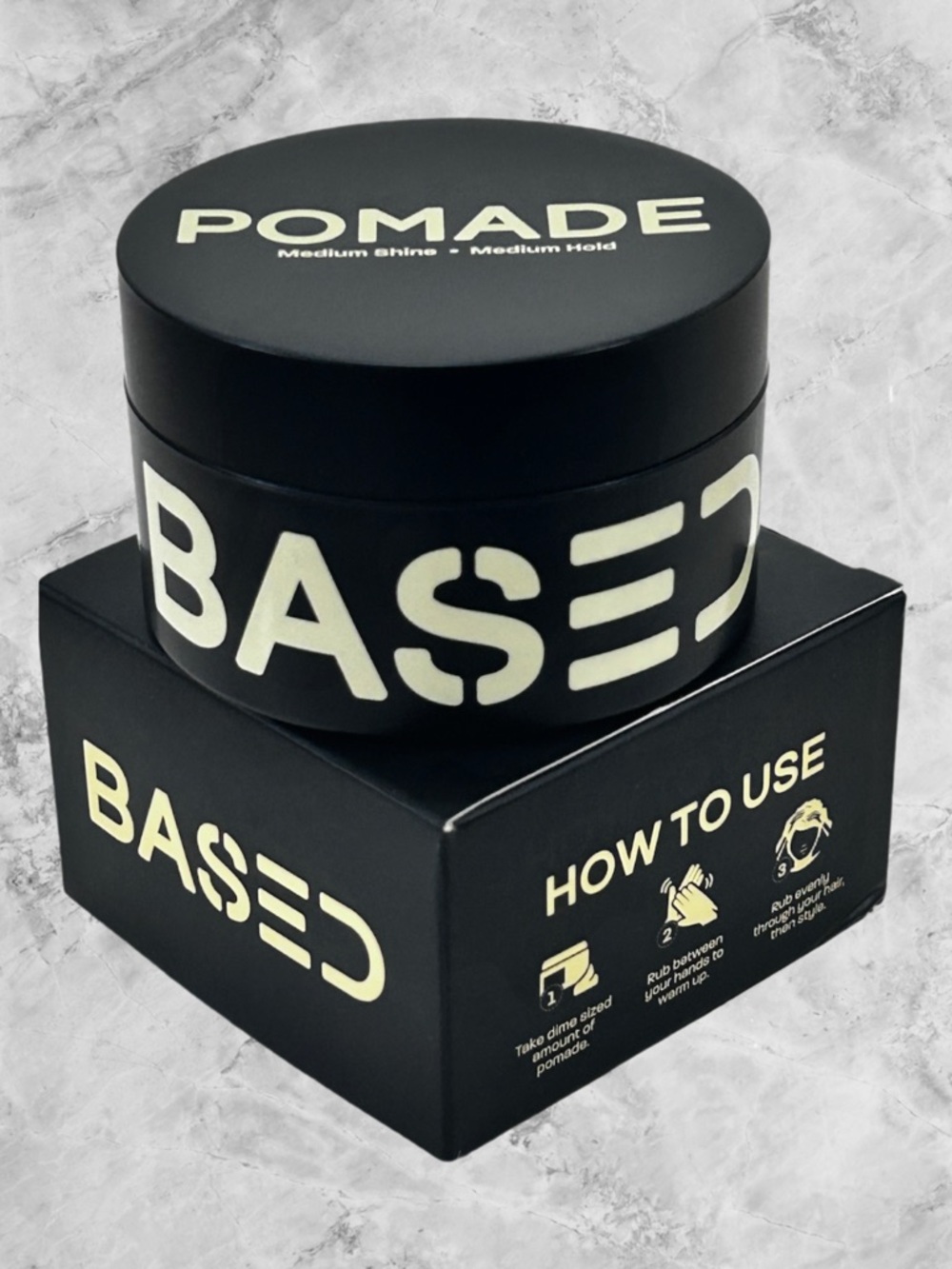 BASED Bodyworks Hair Pomade NIB Non Toxic Medium Hold Natural Hair Product